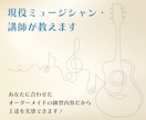 現役ミュージシャン・講師が教えます あなたに合わせた練習内容だから上達を実感できます！ イメージ1