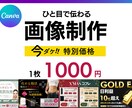 CANVAで画像作成★期間限定で格安で制作します 修正無制限！納得できるものになるまでご対応します イメージ1