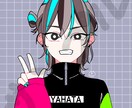 可愛いSNSアイコンお安く描きます シンプル&ポップで平面的なアニメ塗りイラスト イメージ10