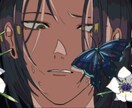 SNSアイコン、二次創作、夢絵、一枚絵を承ります 配色を大切に一つ一つ丁寧な線を描いていきます イメージ4