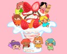 カラフルポップでかわいい女の子のイラストを描きます ポップキュートなスタイルの女の子のイラストが得意です！ イメージ6