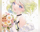アナログタッチで透明感の溢れる絵を描きます 水彩風の質感を活かした、見応えのある一枚に仕上げます。 イメージ3