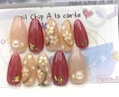 11,⌒現品ネイルチップを格安で販売します 桜をモチーフにあしらってみました。 イメージ1