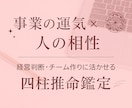会社の運気と人の相性を四柱推命で鑑定します 起業人必見！ビジネス運とチームの相性を四柱推命で見える化 イメージ1