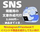 イベントや商品の紹介文章作成します 文章を考えるのが面倒だと感じている方へ イメージ1