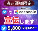 占い師様限定 ココナラをtwitterで宣伝します ココナラ電話占い/占い/タロット/四柱推命/姓名判断等の宣伝 イメージ1