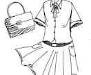 オリキャラの服を代行して描きます あなたのリクエストした服を書いて差し上げます! イメージ1