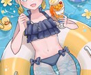 かわいい女の子のイラストを描きます 砂糖菓子のように甘いあなただけの女の子をお描きします イメージ4