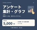 アンケートを集計してExcelグラフにします 回答数と割合を整理し、伝わるグラフに イメージ1
