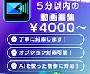 動画の編集・サムネイル作成まで、丁寧に仕上げます イメージ通りの動画制作をお手伝いします！ イメージ1