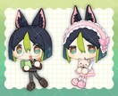 10月内納品￤デフォルメイラストのご依頼受けます 動画サムネイルや立ち絵資料などに使えます！早期納品可能です♩ イメージ1