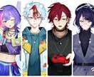 かっこよくお洒落なイラストを描きます メロい立ち絵イラストをお描きいたします！ イメージ1