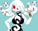 商用利用可能かわいい系やホラー系イラスト描きます 女の子、動物、モンスター系が得意です イメージ1