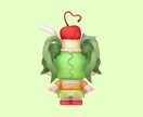 デフォルメキャラの3Dモデリング承ります 各種SNSアイコンなどにご利用いただけます♪ イメージ4