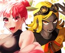 立ち絵も一枚絵も！人物イラスト描きます 魅力的なあなただけの作品を丁寧に作成します イメージ1