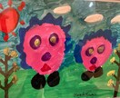 世界に1枚だけの絵描きます アクリル絵の具で26cm×37.5cmの画用紙に描きます イメージ7