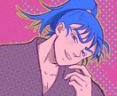 ポップ☆耽美可愛いイラスト描きます SNSアイコン、同人活動、配信素材など幅広く対応可能です イメージ4