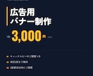 広告用バナーを1枚3000円で制作します 千葉のIT企業代表｜中小企業の販促を熟知しています イメージ1