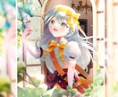 キラキラな1枚絵制作致します 瞳が印象的な1枚絵、お任せ下さい！ イメージ5
