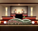 葬儀社様、店舗の花装飾イメージデザインします 生花祭壇のプロだからできるデザイン企画 イメージ2