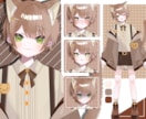 Vtuberモデル（IRIAM用も可能）制作します 短期間で可愛らしいVtuberモデル制作します！ イメージ7