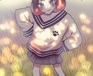 キャラクターの一枚絵を描きます 美しい光に包まれたキャラクターを、あなた好みの絵柄で。 イメージ10