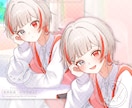 歌ってみたMV・一枚絵・グッズイラストを制作します リピート多数！丁寧なやり取りで初めての方も安心です イメージ2