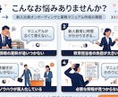 業務マニュアル/オンボ資料制作ます 図解＋動画台本で定着まで支援します イメージ2