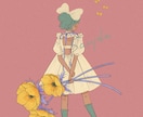 歌ってみたやアイコンに！女の子イラストを制作します 世界観重視のおしゃれなイラスト｜修正2回まで◎ イメージ6