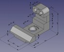 手描き図・寸法図から3Dモデルを作成します 機械図面（手描き・寸法図）から3Dモデルを作成します イメージ1