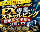 FX専業のスキャルピング簡単FX手法を公開します どうしても勝てない方へ！毎日実戦トレード！ 特典あり イメージ1