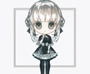 正面デフォルメイラスト制作をします 観賞用にグッズ化やSNSでのアイコン等使用可能です イメージ1