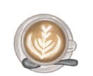 簡単なコーヒーや、フードのイラストを描きます カフェっぽい感じで、簡単な手描きのイラストを描きます イメージ1