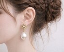 アクセサリー着画画像を作成します ピアス・イヤリングのサイズ感が伝わる横顔着画 イメージ3