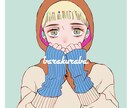 SNS用アンニュイでお洒落なアイコン作成します SNSやビジネス用に他と被らないイラスト イメージ2