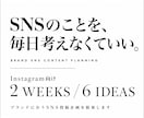ブランドに合うSNS投稿企画を提案しますます SNSのことを、毎日考えなくていい。 イメージ1
