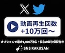X(Twitter)の動画再生回数増やします 最速即日！圧倒的な再生数で動画の「バズり感」を演出 イメージ1