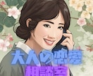 大人の恋愛相談室 友達にも言えない悩みお聞きします 知り合いに言えない恋バナ受付中です イメージ1