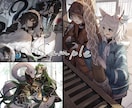 イラストお描きします アイコンやバストアップ、1枚絵や立ち絵など イメージ6