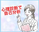 自己分析♡あなたの心の状態と傾向を分析します 長所と強みの発見、感情コントロール、自己肯定感UP、など イメージ1