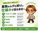 業務の詰まり改善します 仕組み化で回る組織へ改善します イメージ1