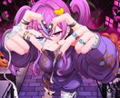 商用利用可！量産一枚絵【ハロウィン】を描きます ライバー活動をお手伝い！サムネ/パネル開け/おはV/アイコン イメージ6