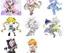 ご希望・予算に合わせて立ち絵やSDイラスト描きます 用途・点数・ご予算に応じて内容をご提案します イメージ2