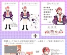 Vtuberキャラデザ～モデリング全て制作します キャラデザ・パーツ分け・モデリング・ロゴまで全部込み！ イメージ2