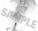 かっこいいエモいイラスト描きます アイコンやヘッダー画像、プレゼントにも！【デジタル鉛筆絵】 イメージ3