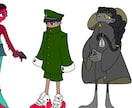 TRPGセッションなどの立ち絵を制作します TRPGセッションやゲームキャラなどの立ち絵を制作します。 イメージ3