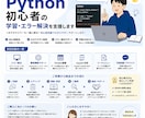 Python初心者の学習・エラー解決を支援します 初心者目線で丁寧にサポートします イメージ1