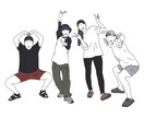 シンプルでお洒落な似顔絵描きます アイコン、プレゼントなどに☺︎ イメージ3