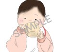 お子さんの似顔絵描きます お子さんの癒しのイラストをお描きいたします イメージ4