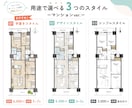 思わず目を引く！おしゃれな家具付き間取り図作ります 不動産広告・民泊に使える間取り図をお好みのスタイルで作成 イメージ3